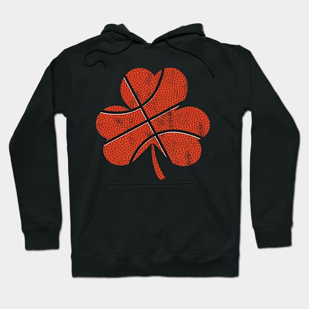 Basketball Shamrock Luck St Patrick's Day Shirt Hoodie by QQdesigns